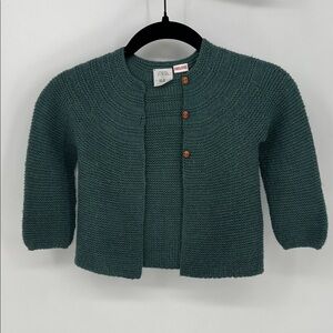 Zara Teal Knit Cardigan